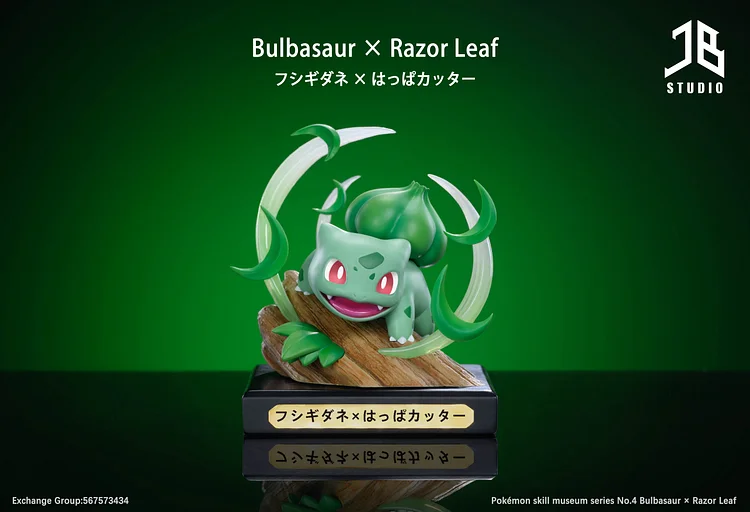 PRE-ORDER JB Studio - Pokemon Skill Museum #4 Bulbasaur-Razor Leaf Statue(GK)-