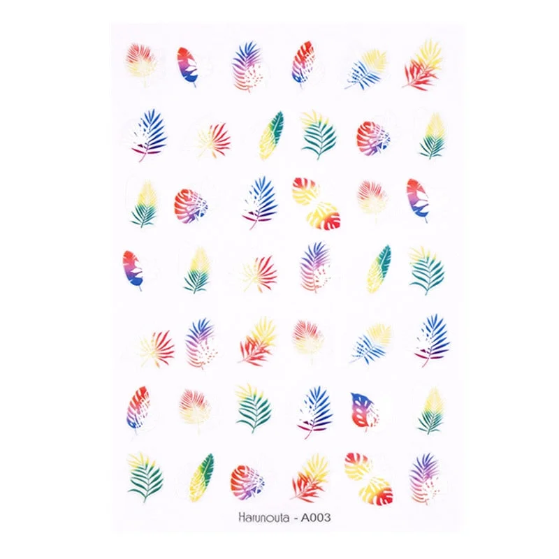 1PC Red/Black/White/Gold 3D Valentine Sticker For Nails Lover Sliders For Girls DIY Design Decals Nail Art Decoration