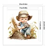 Farm Baby - 18CT Stamped Cross Stitch 25*25cm/9.84*9.84in