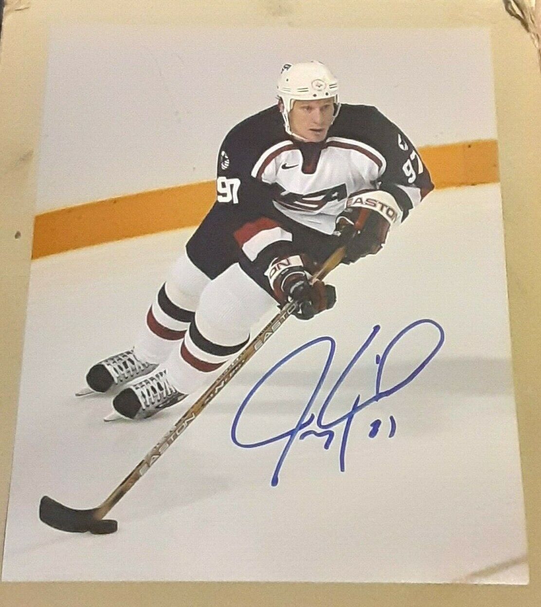 JEREMY ROENICK USA HOCKEY SIGNED AUTOGRAPHED 8X10 Photo Poster painting COA NHL BLACKHAWKS