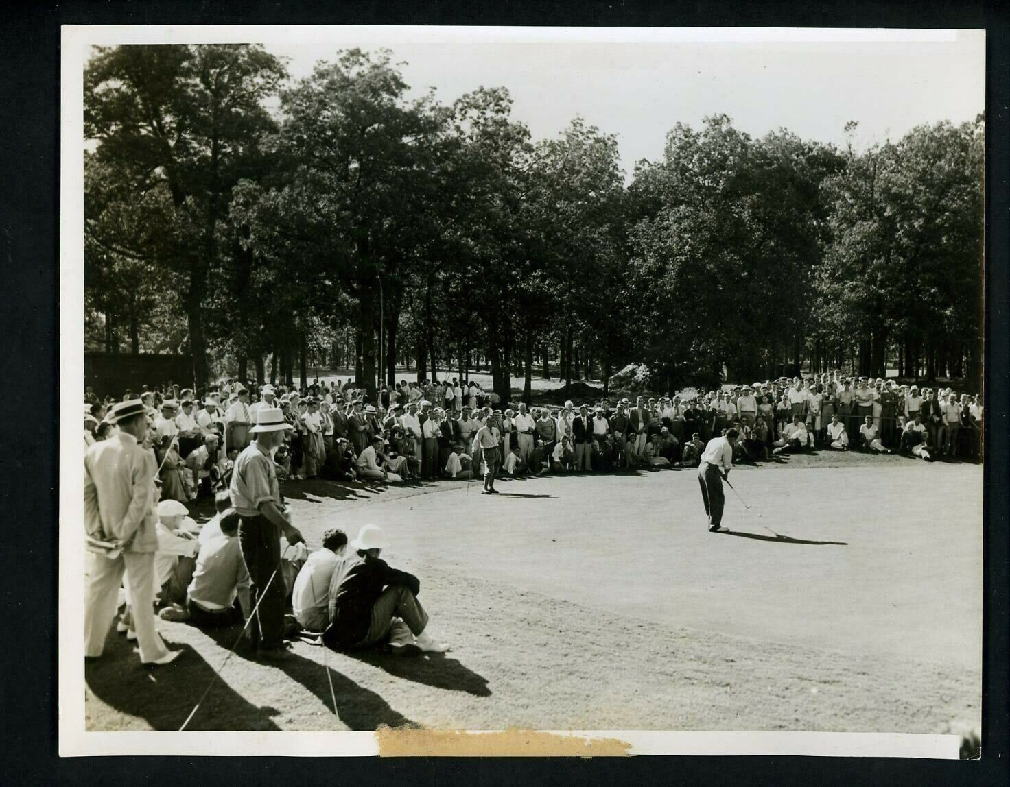 Gene Sarazan win Chicago Open golf Medinah Country Club 1937 Press Photo Poster painting Laffoon