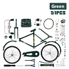 51 PCS DIY Retro Bicycle Model Ornament For Kids