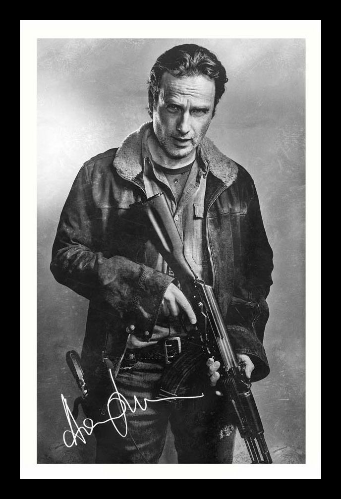 Andrew Lincoln - The Walking Dead Autograph Signed & Framed Photo Poster painting 18