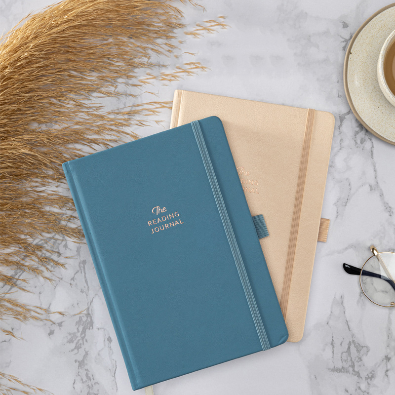 노트북 - A5 빈티지 독서 저널 PU 독서 후 일기