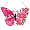 5D DIY Special Shaped Diamond Painting Butterfly Hanging With Lamp String Kit