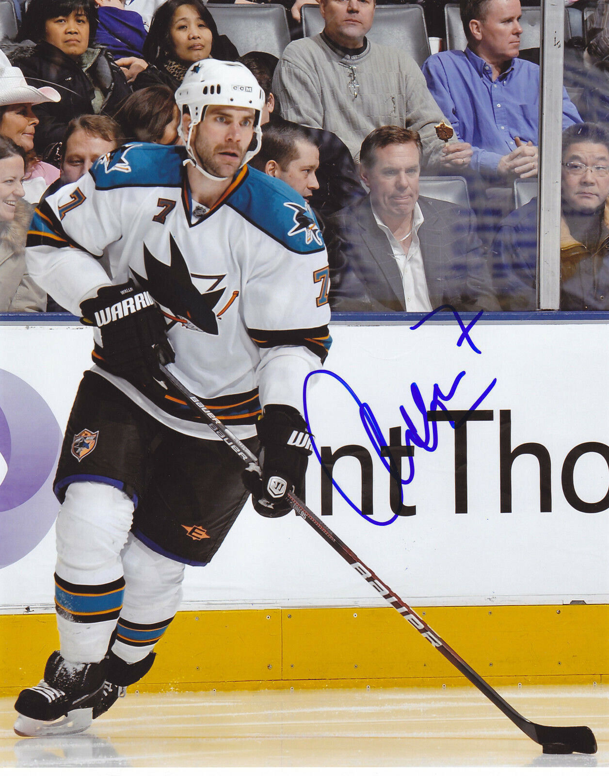 NICLAS WALLIN SIGNED AUTOGRAPHED SAN JOSE SHARKS 8X10 Photo Poster painting EXACT PROOF