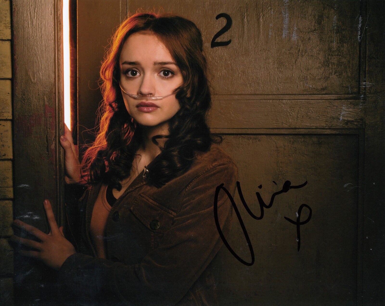 OLIVIA COOKE signed *BATES MOTEL* TV SHOW 8X10 Photo Poster painting W/COA Emma Decody #1