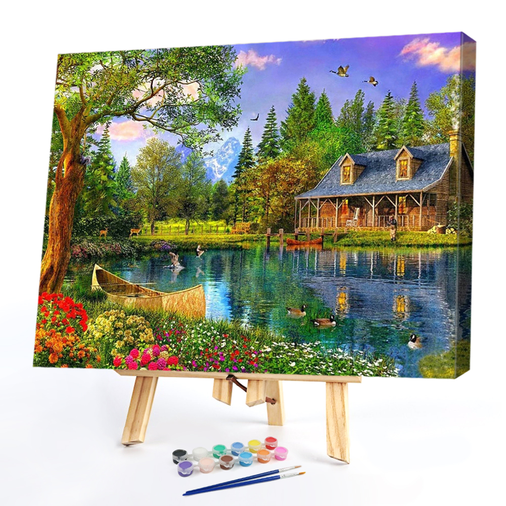 

40*30CM Paint By Numbers-House, 501 Original