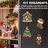 10PCS DIY Pearl Diamond Painting Christmas Fridge Magnets, Sparkling Rhinestone Refrigerator Magnet Craft Kit for Home Decor & Gifts