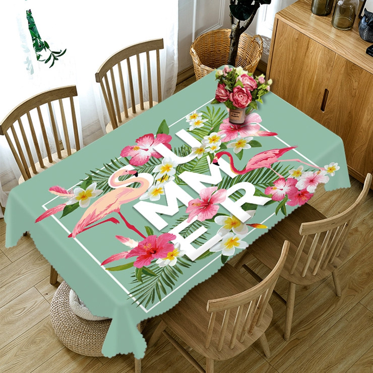 

Natural Scenery Flamingo Tropic - 3D Tablecloth, 140*140cm, 501 Original