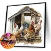 Diamond Painting-5D Full Round Drill Farm Rooster