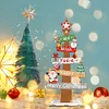 Wooden Special Shaped Christmas Sign Desktop Diamond Art Kits for Home Office
