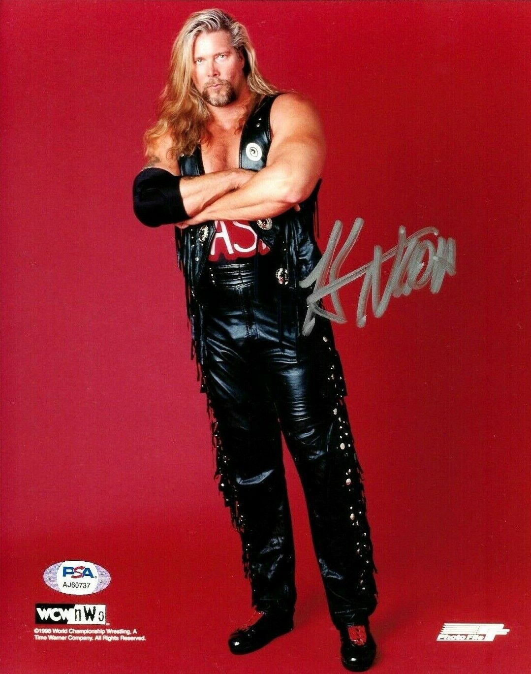 WWE KEVIN NASH HAND SIGNED AUTOGRAPHED 8X10 WRESTLING Photo Poster painting WITH PSA DNA COA 3