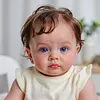 20" Lifelike Brown Hair Cloth Body Reborn Girl Toddler Babies Doll Opened Eyes Clizian - RBBI-Myrebornbabydoll&reg; Myrebornbabydoll&reg;