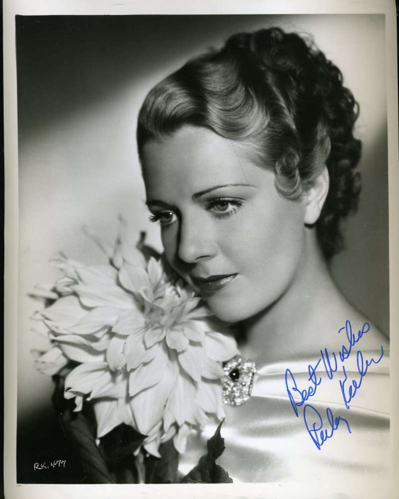 Ruby Keeler Psa Dna Coa Autograph 8x10 Photo Poster painting Hand Signed