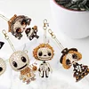 6pcs DIY Diamond Art Keychains Halloween Scary Doll Kits