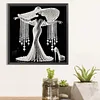 Elegante Dame - speziell geformte Diamond Painting - 30*30cm