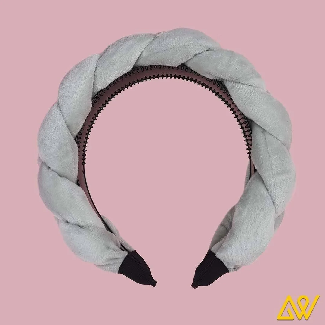 Thick sponge braid hair hoop-AW3054