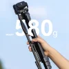 CT-07 Camera Tripod Shooting Special Telescopic Multi-function Lightweight Tripod With Quick Switch Vertical/Horizontal Mount, Adjustable Angle, Maximum Load 4 kg