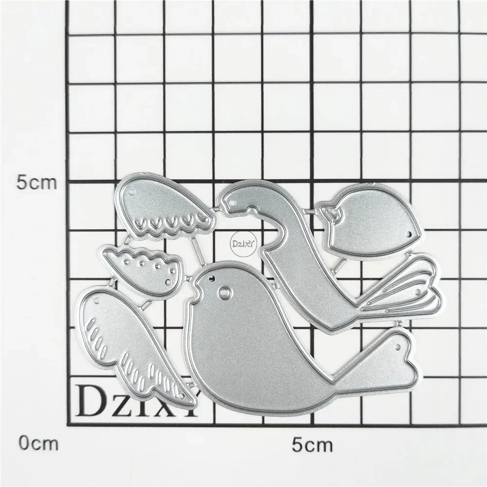 Athvotar Shadow Combined Bird Metal Cutting Dies for Card Making Paper Embossing Die Cuts Sets Crafts 2023 New Templates Stencils