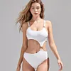 Gioiacombo&trade; Costume da bagno intero ritaglio con fibbia a fionda