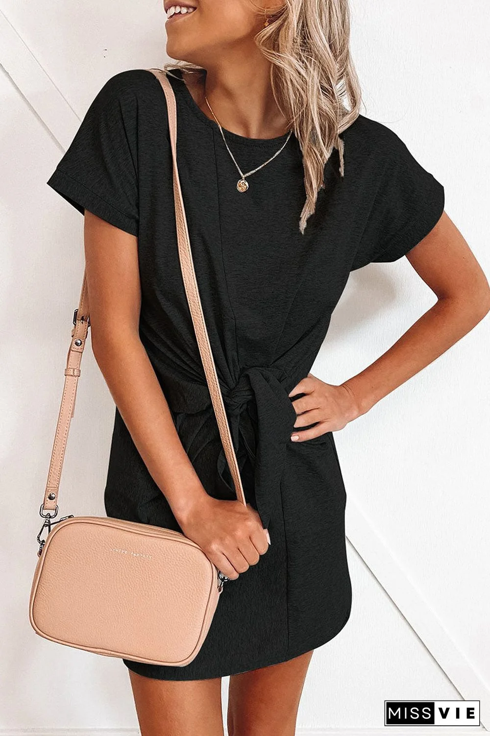 Fashion Sexy Solid Split Joint O Neck Princess Dresses