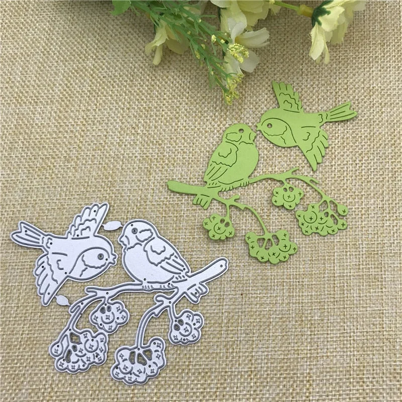 Birds on the tree Metal Cutting Dies Stencil for DIY Scrapbooking Album Embossing Paper Cards Deco Crafts Die Cuts