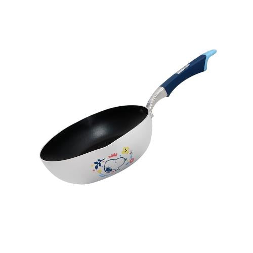 Peanuts Snoopy Aluminum Non-Stick Frying Pan 8" fry pan for gas electric deep bottom A Cute Shop - Inspired by You For The Cute Soul 