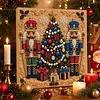 (20x20cm)Nutcrackers DIY Pearl Painting Art With Inner Wooden Framed Kit