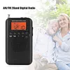 HRD-104 AM FM Radio Digital Display Pocket Radio with 40mm Driver Speaker