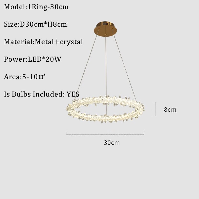 Nordic Led Chandeliers For Dining Room Living room Creative Crystal Ceiling Chandelier Lighting Hanglamp Loft Lamp lampara techo