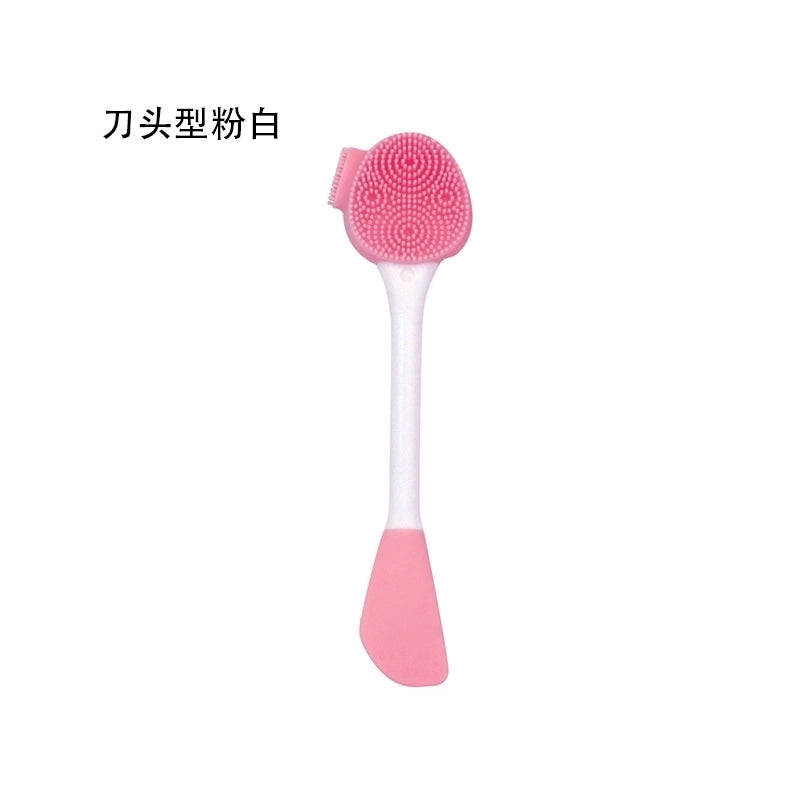 Double-headed Silicone Facial Cleansing Brush Mud Mask Applying Brush
