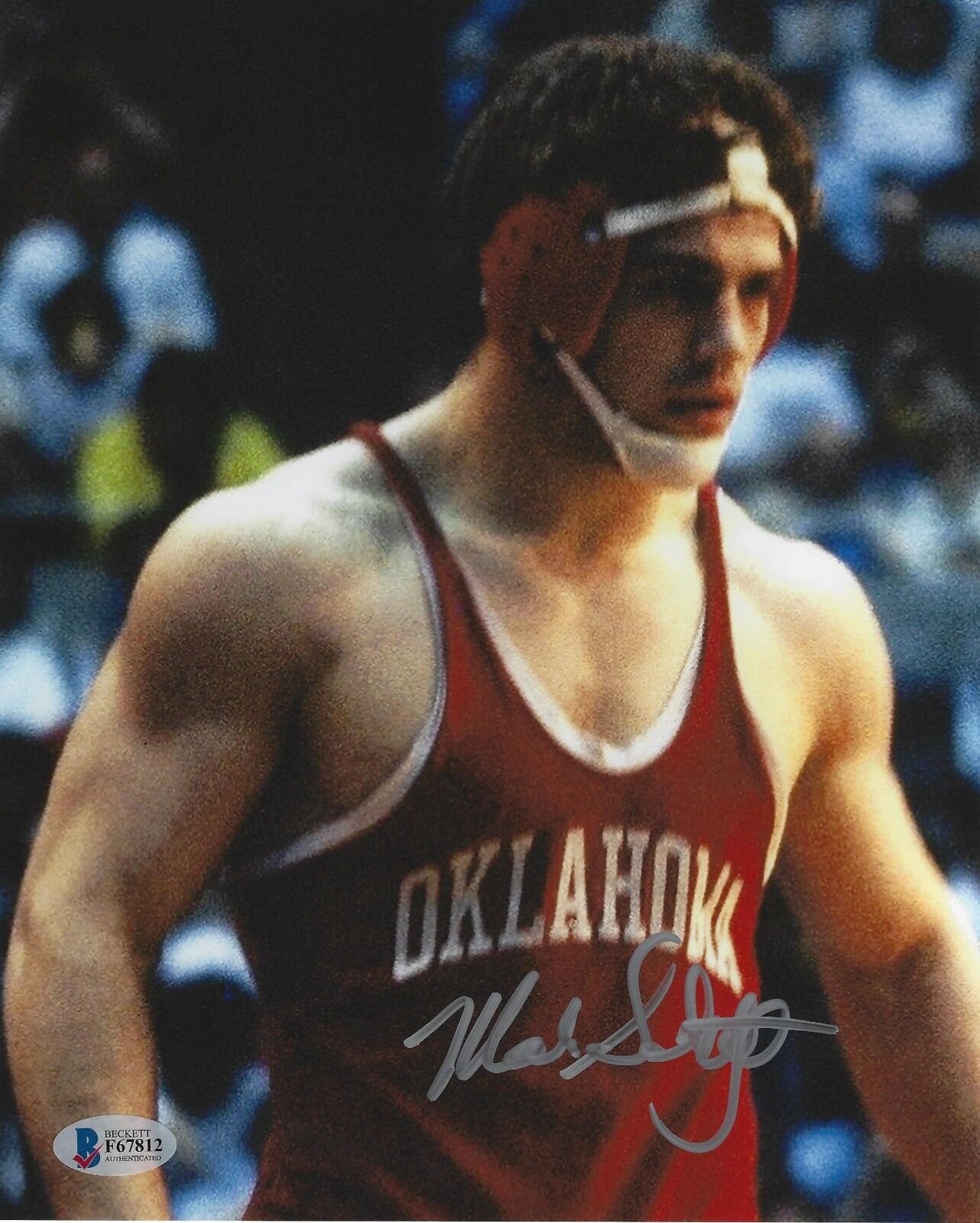 Mark Schultz Signed 8x10 Photo Poster painting BAS COA Oklahoma Sooners OU Wrestling Autograph 1