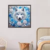 Diamond Painting-DIY Crystal Rhinestone Snowy Wolf