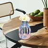 Diamond Painting Wood Blue Pink Flower Vase Ornaments for Home Office Decor