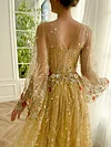 Golden Glamour Maxi Dress