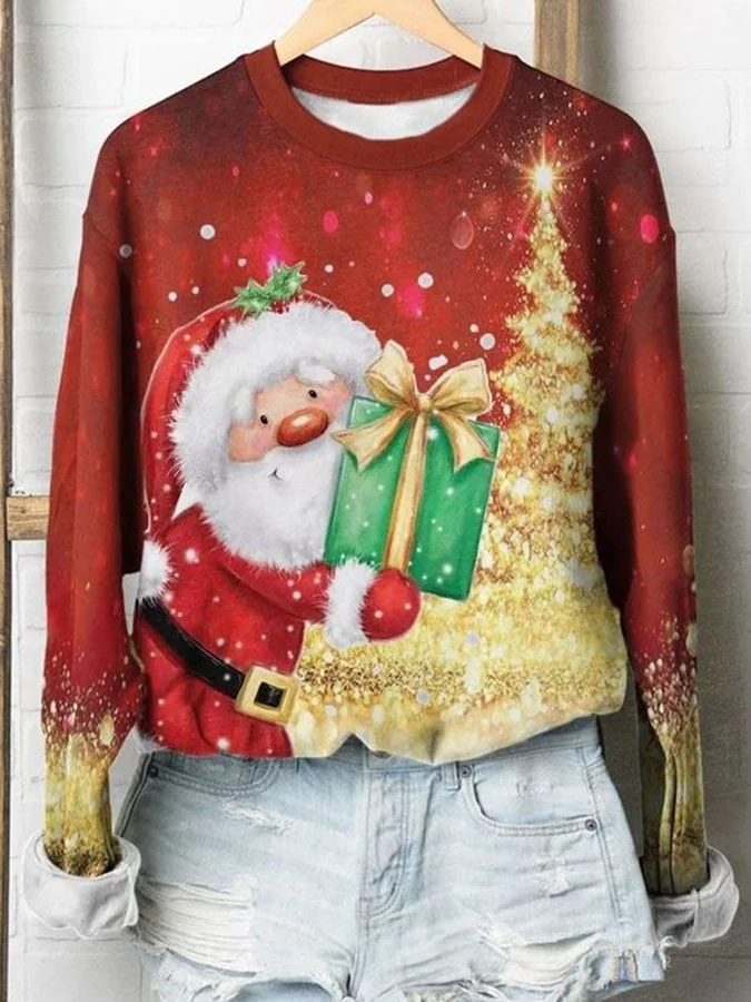 Fashion Print Long Sleeve Sweatshirt