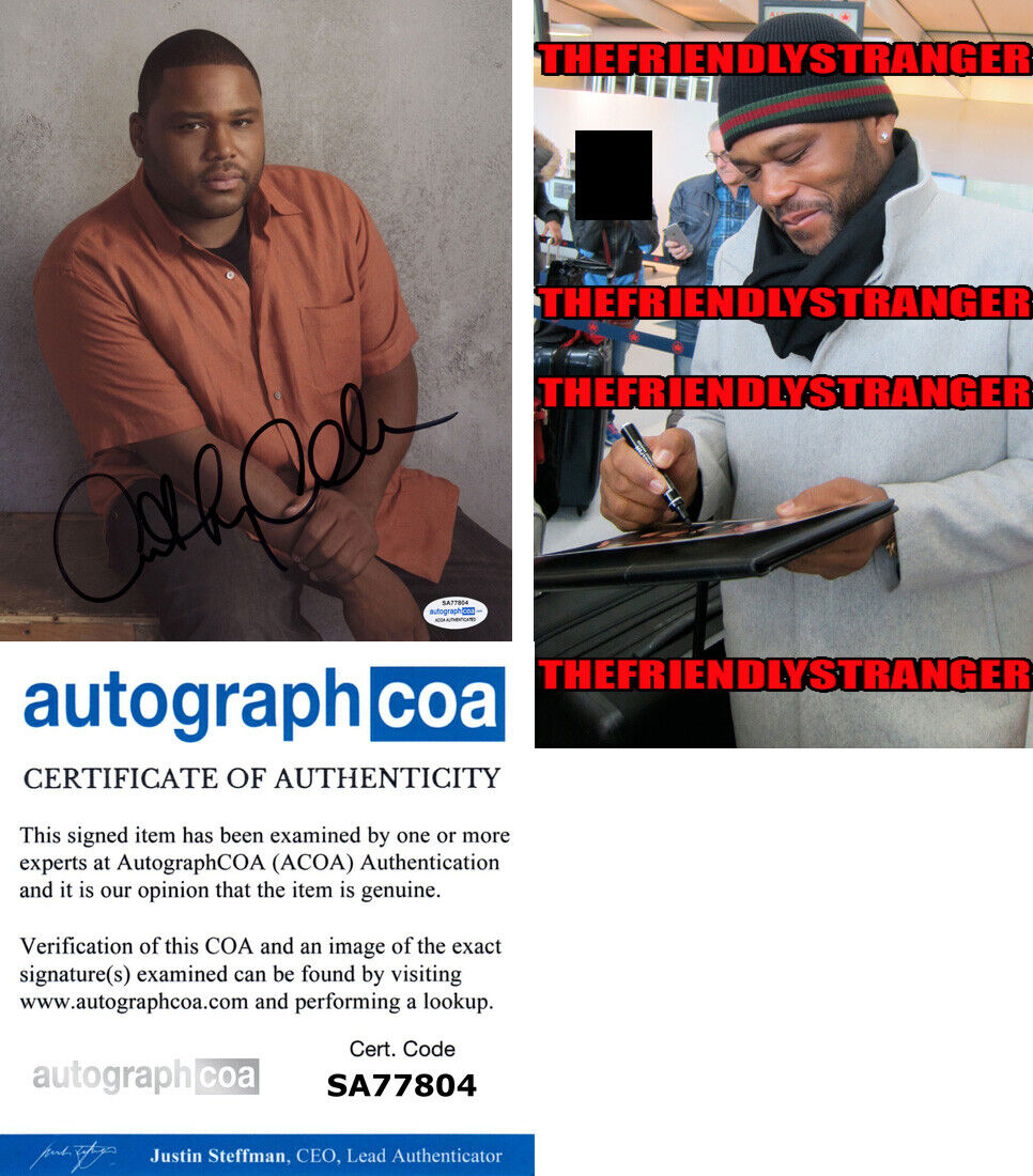 ANTHONY ANDERSON signed Autographed 8X10 Photo Poster painting - PROOF - Black-ish ACOA COA