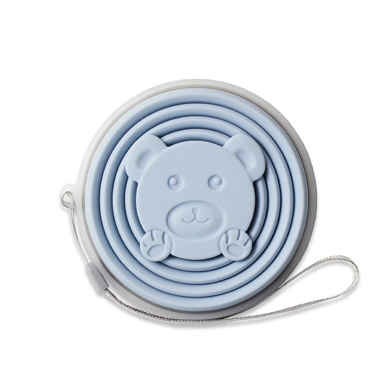 Cute Bear Silica Gel Water Bottles 1 Piece