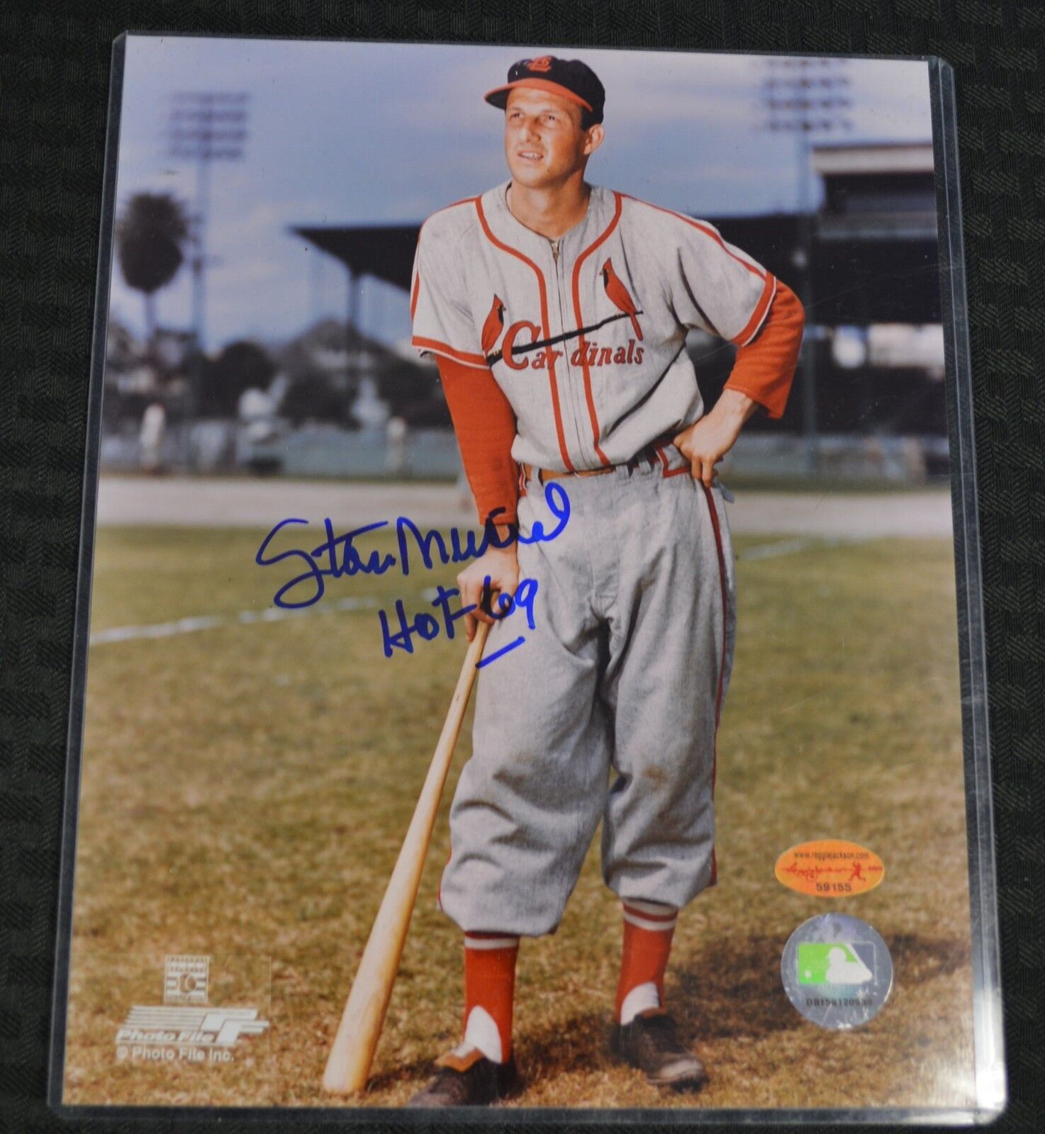 RG COA Stan Musial 8x10 Photo Poster painting Autographed Signed AUTO w/ Inscription Cardinals