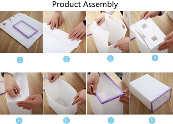 Drop Front Organization Boxes, Drop Front Organization Boxes 6 pcs