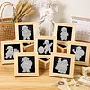 12Pcs DIY Pearl Painting Santa Claus for Home Wall Decor(15x15cm)