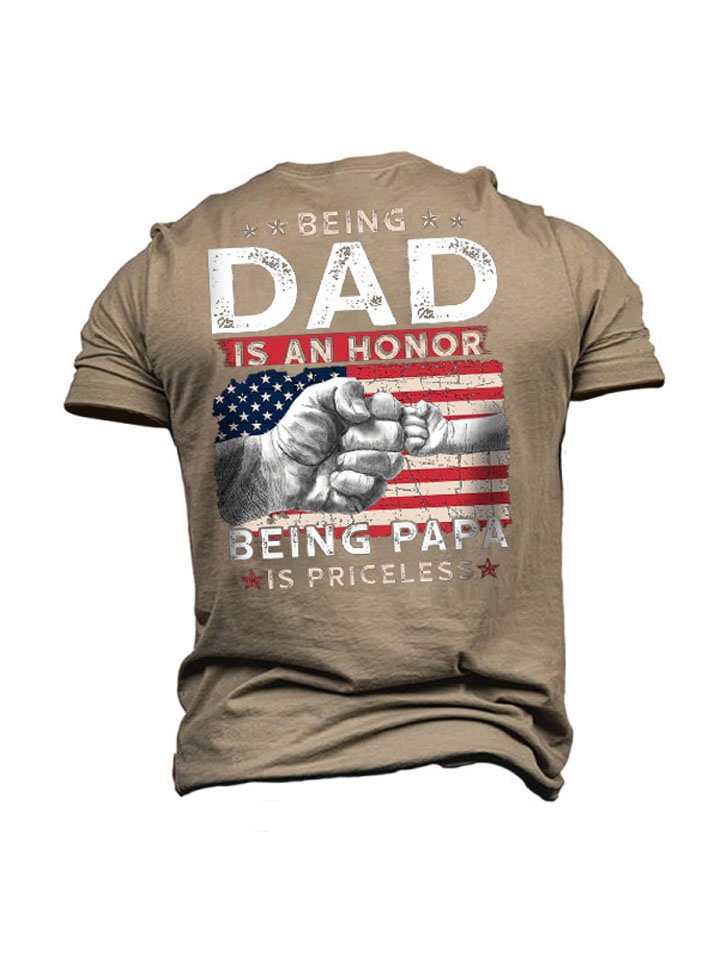 Men's Cotton Round Neck White Ink Hot Stamping T-shirt Short Sleeve -vasmok