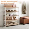 [US Local Warehouse] Set of 4 Wire Shelf Cover 0.32in Thick Removable Wire Rack Covers Easy To Clean and Install PVC Pantry Shelf Cover for Kitchen Pantrys Bathroom Office Shelving (43x20x3in)