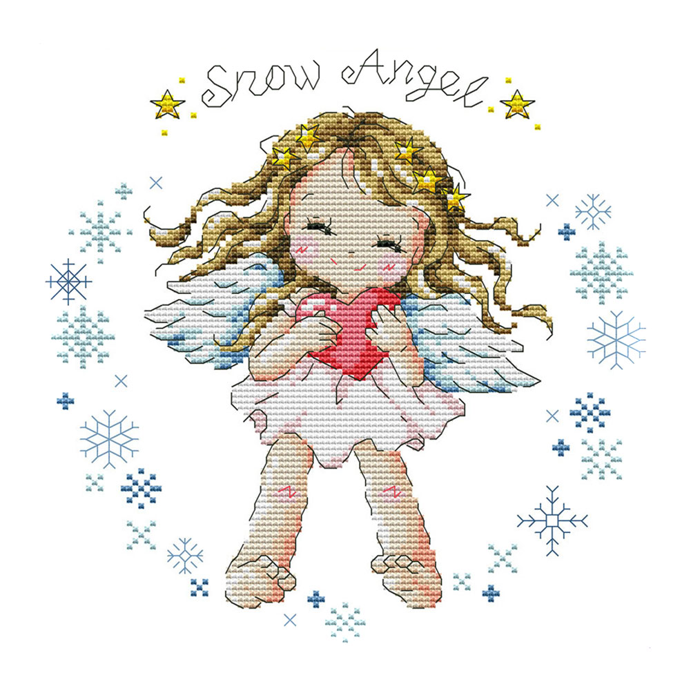 

Angel - 14CT Stamped Cross Stitch - 26*26CM, 501 Original