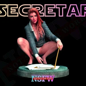 Pornhint NSFW Secretary STL Model for 3D Printing 3D PRintable Sexy Secretary Model Secretary Figure Nsfw Sexy Secretary Figure Model Diorama NSFW