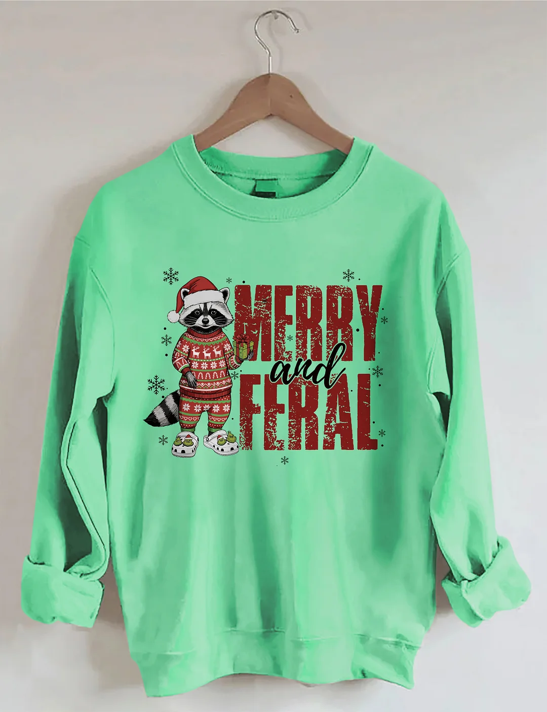 Merry And Feral Christmas Sweatshirt