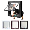 Cat Flap Door with 4 Way Security Lock Cat Dogs Flap Doors Cat Puppy Safety Gate