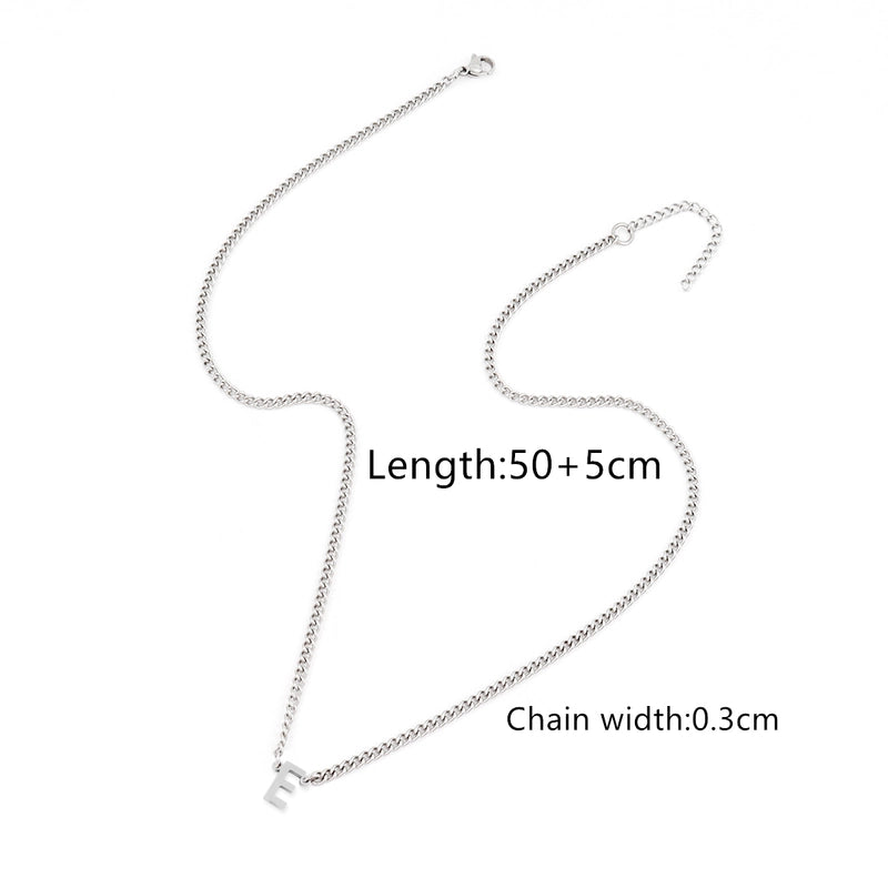 Minimalist Classic Style Letter 201 Stainless Steel 304 Stainless Steel Men’s Pendant Necklace Men Pendant Necklaces
