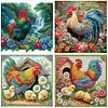 (US Only)4Pcs Chicken - Diamond Painting - Partial Special Shaped Drill (Canvas|30*30cm)